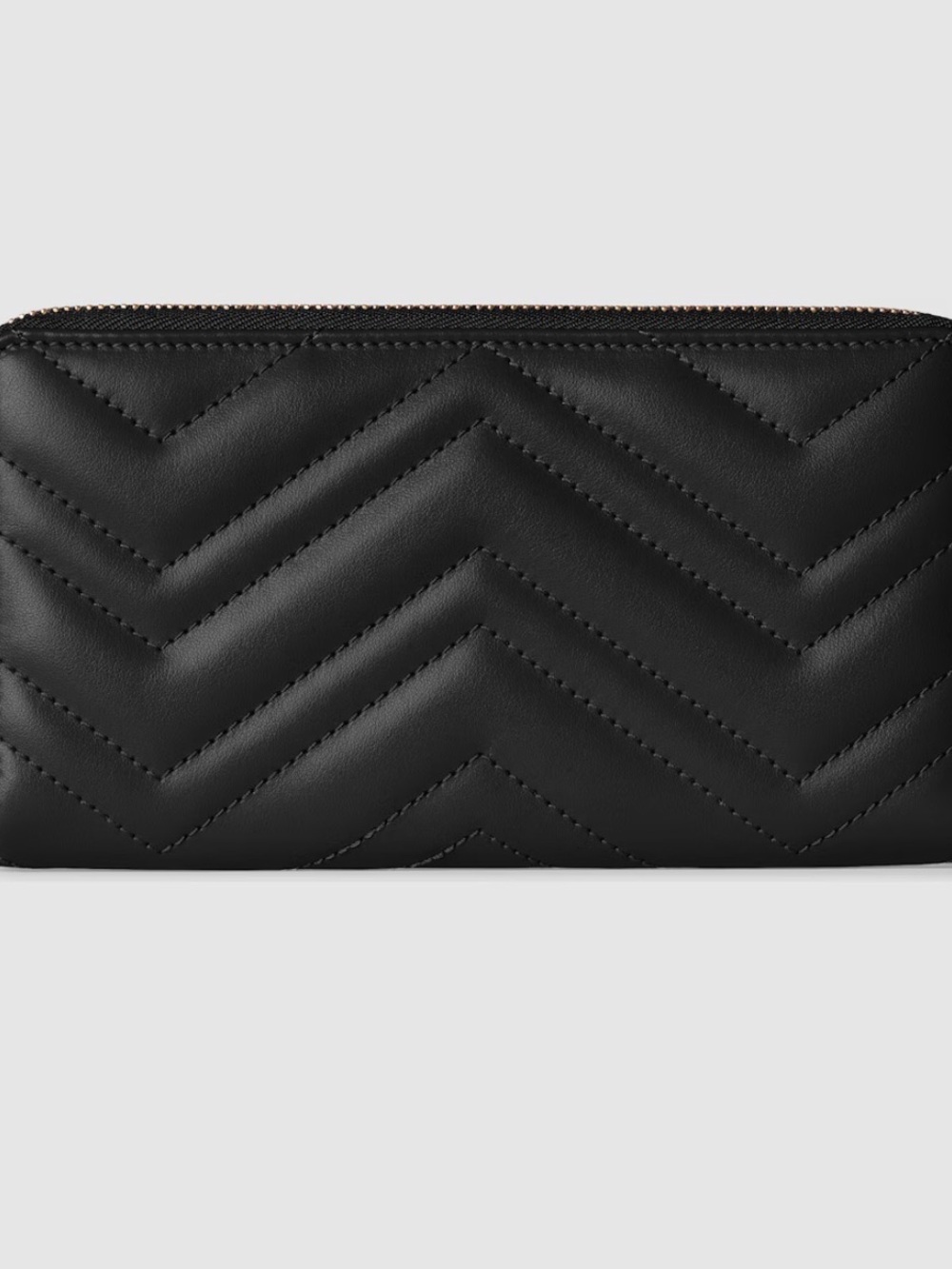 Gucci GG Marmont Black Quilted Leather Zip Wallet - Picture 4 of 10